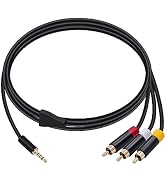 Mcbazel 1.8M Audio Video AV RCA Video Composite Cable Cord for Microsoft Xbox 360 E, RCA Video Co...