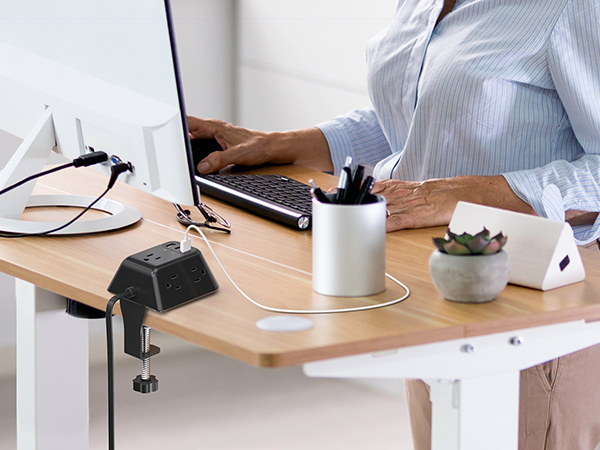 desk clamp power strip