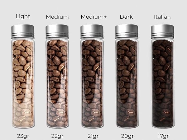 coffee bean cellar tubes container espresso dosing cup