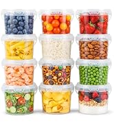 ASEVAT 12PACK, Plastic Storage Containers With Lids Kitchen, Food Storage Containers, Microwave S...