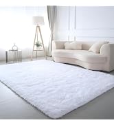 CAIYUECS Shag Area Rug,Indoor Ultra Soft Fluffy Plush Rugs for Bedroom Living Room, Non-Skid Mode...