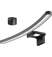 LYMAX Curved Monitor Light Bar, RGB Backlight for 27"+ Screens, Computer Bar Lights Foldable Dual...