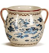 BUYMAX Ceramic Plant Pots for Indoor Plants with Drainage Hole, Vintage Crackle Glaze Hand-Painte...