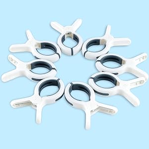 white clips
