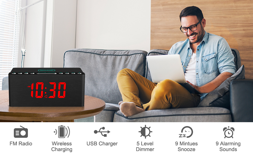 wooden alarm
