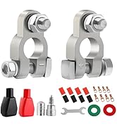 XIOGZAXI Battery Terminal Connectors 1 Pair, Battery Terminals M8x19mm Bolt, Battery Cable Ends P...