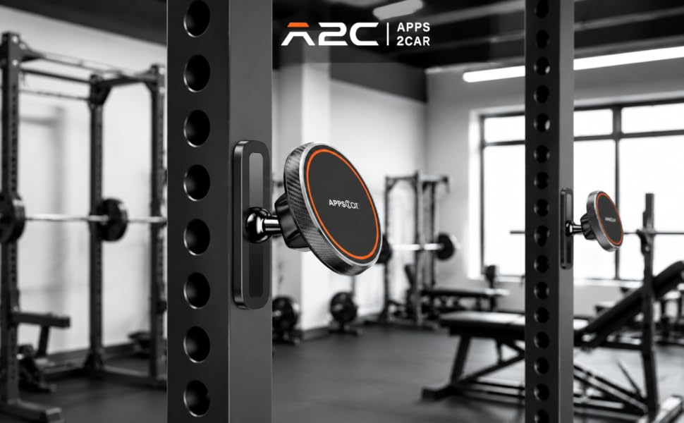 magnetic phone holder for gym