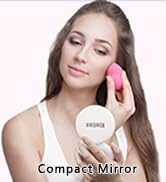 Kintion Compact Mirror with Light, 1X/10X Magnification Travel Mirror, Rechargeable Pocket Mirror...