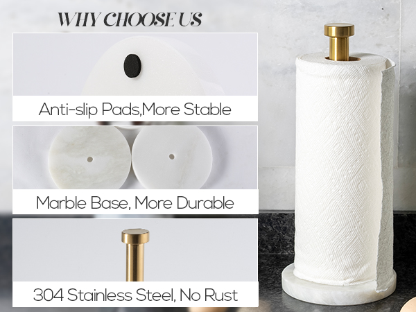 marble paper towel holder