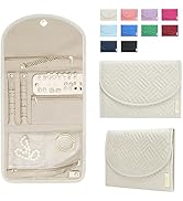 BLUTETE Jewelry Travel Foldable Bag | Organizer Roll Jewelry Case | Travel Jewelry Storage Case f...