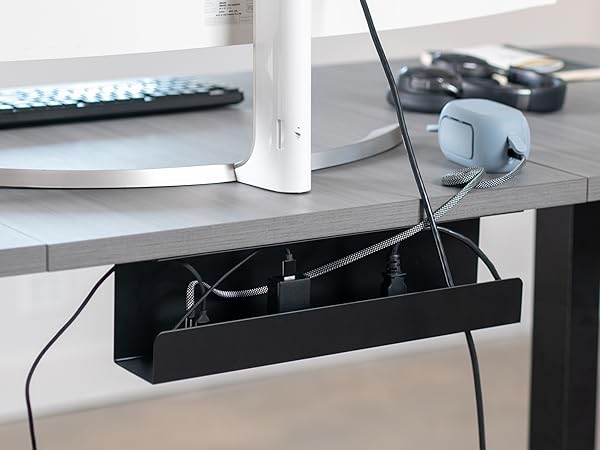 under desk cable management trays