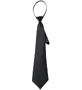 Galyacht Length 42cm Black Women 's Narrow Necktie with Zipper Adjustable Neck Tie Elegant All-ma...