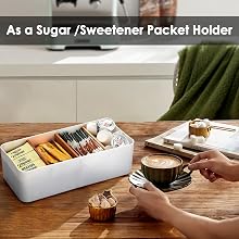 mordern storage tea bag storage tea bag organizer for counter
