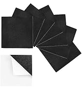 8 Pcs Rubber Furniture Pads, 4in x 4in x 1/8in Thick Self Adhesive Anti Vibration Foam Sheets, Bl...