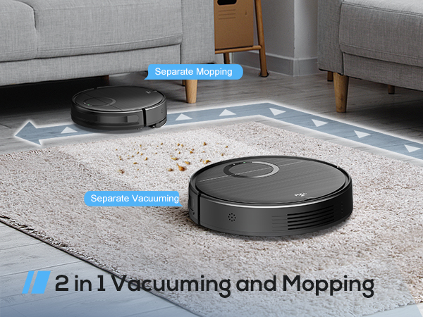 (blue)robot vacuum T7S 2 in 1 - Phone