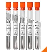 50 Blunt Tapestry Needles Large Eye - 5 Different Sizes Packed in 5 Storage Tubes