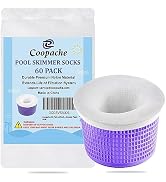 Coopache 60-Pack of Pool Skimmer Socks - Filters Baskets, Skimmers Cleans Debris and Leaves for I...