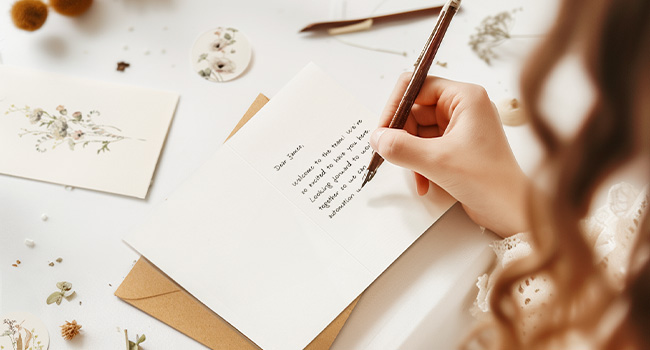 smudge-free writing