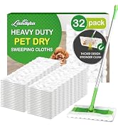 LAUNDRYLUX Heavy Duty Dry Sweeping Cloths Refills Compatible with Swiffer Sweeper, Multi Surface ...