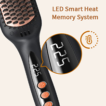 hair straightener brush for thick hair