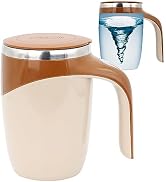 daasigwaa Self Stirring Mug - Automatic Magnetic Electric Coffee Mug, Rotating Cute Mixing Cup Ta...