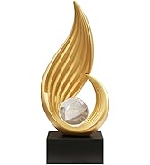 XYQXYQ Modern Abstract Art Sculptures, Gold Entryway Table Accents, White Shelf Decor Accents, Ab...
