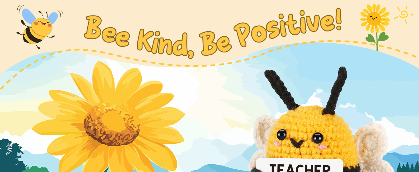 teacher gifts for teachers appreciation week end of year presents positive crochet animals bee