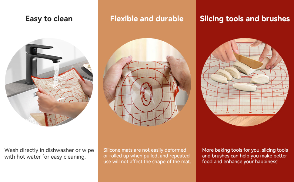 dough rolling mat silicone pastry mats for rolling dough