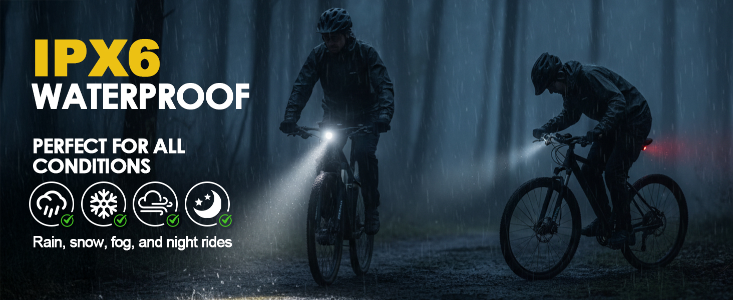 waterproof bike light