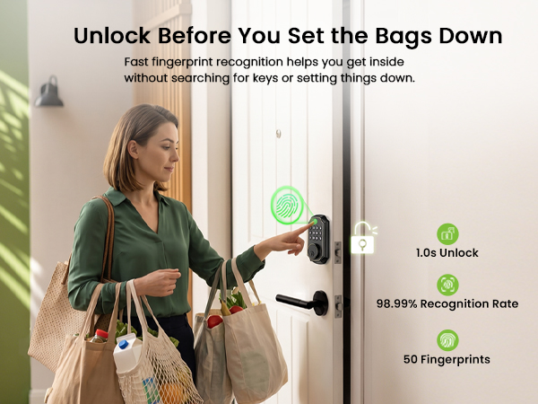 fingerprint deadbolt lock