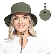 Womens Packable Waterproof Bucket Hat Men UV Protection Sun Hat