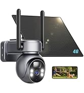 LIWAN No WiFi Security Camera, 4G LTE Cellular Security Camera, 2K Outdoor | Solar Powered Camera...