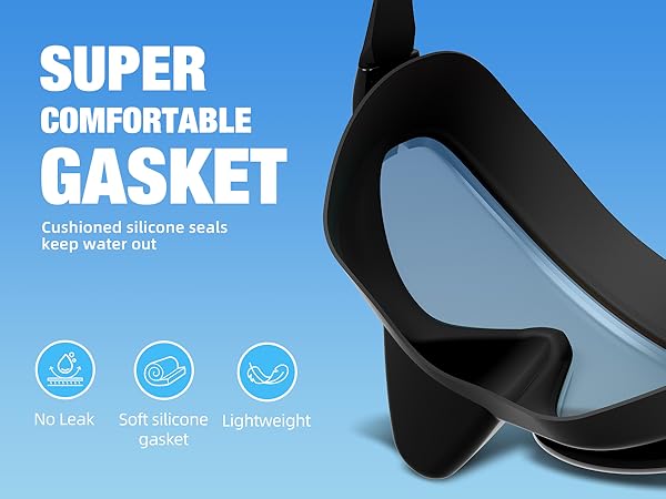 swim goggles with nose cover