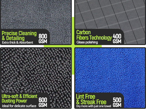 different materials