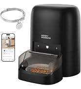 HoneyGuaridan RFID Automatic Cat Feeder with Collar Tag-Activated Personalized Meal, 4.6L 5G WiFi...