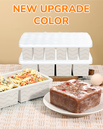 3-Pack Silicone Freezer Trays with Lid