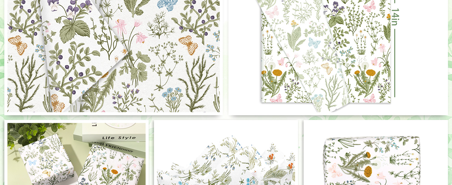 Wild Floral Art Tissue