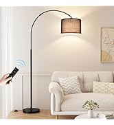 Ambimall Dimmable Arc Floor Lamp with Remote, Color Temperatures and Brightness Adjustable, Arche...