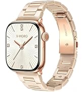V-MORO Resin Metal Band Compatible with Apple Watch 42mm 41mm 40mm 38mm,Fashion Lightweight Brace...
