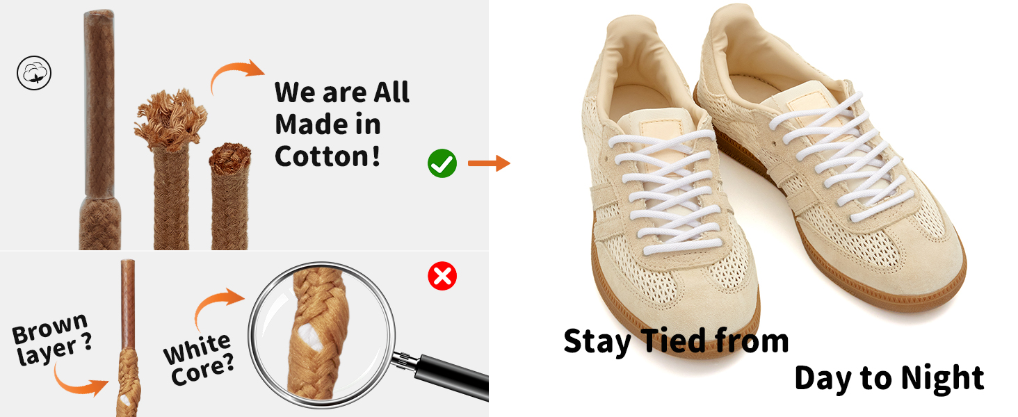 4mm thick round shoelaces