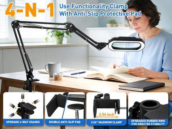 workbench magnifying glass with light desk top magnifying glass with light and stand 10x magnifying