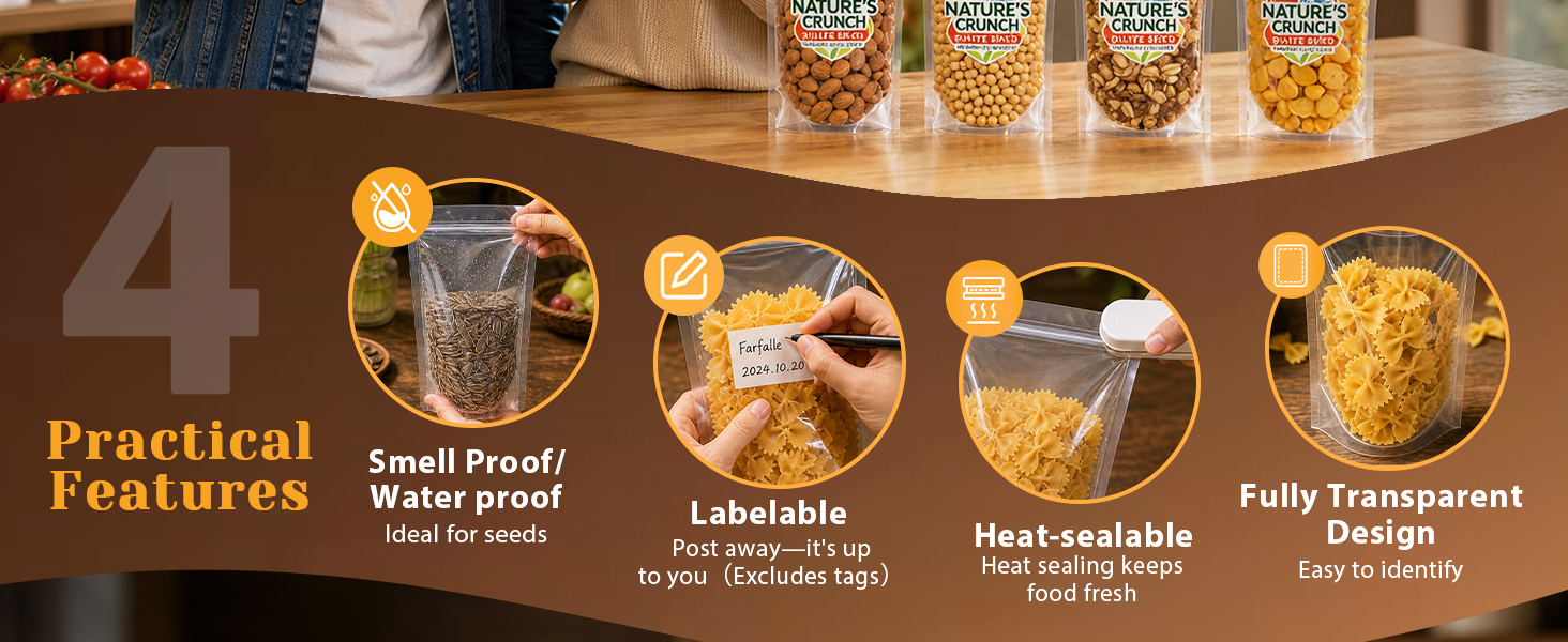 Clear Stand up Bags