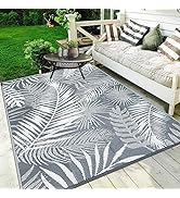 HiiARug Outdoor Rug 6x9Ft Outdoor Plastic Straw Rug Waterproof Outdoor Rugs for Patios Clearance ...