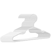 trusir Kids Hangers 50 Pack - 11. 5 Inch Baby Hangers for Closet - White Hangers for Closet - Tod...
