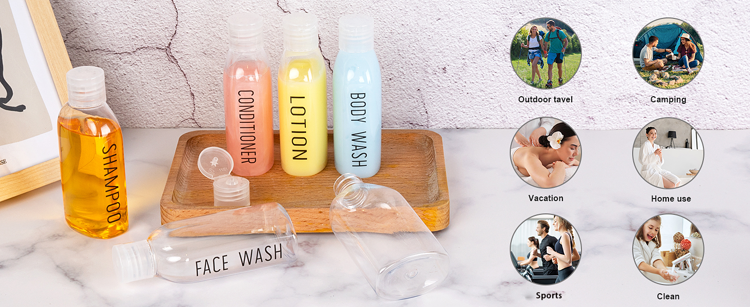 travel bottle 6pcs
