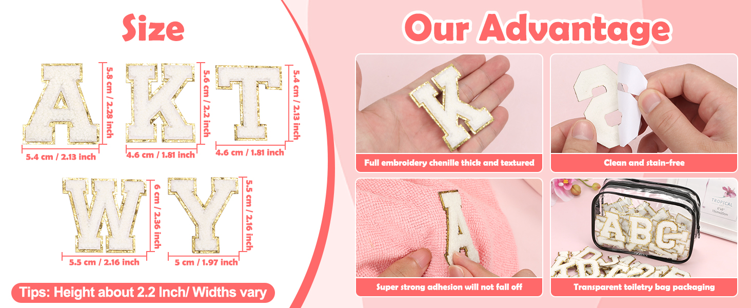 Letters Patches