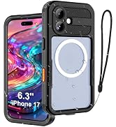 Waterproof Case for ?iPhone 17, IP68 Certified, Military Grade Shockproof & Dustproof for iPhone ...