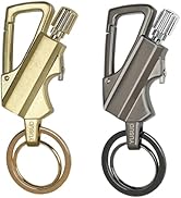 YUSUD 2 Pack Permanent Match Infinity Lighter with Multitool Keychain Bottle Opener, Reusable Wat...