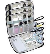 Shelvestar 3 Pack Electronics Travel Organizer Case Tech Accessories Cord Storage Bag