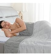 Weighted Blanket Queen Size 15lbs, Cooling Breathable Microfiber Weighted Blankets for Adults, So...